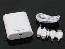 Power Bank 5200mAh Portable Power Source for iPad iPhone iPod-White